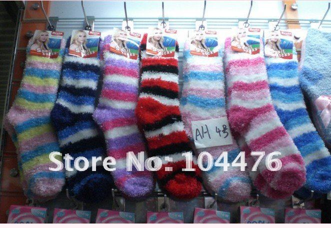 (Free shipping)Adult  microfiber socks for woman and man,christmas' sock,12pairs/opp bag,various colors for choose