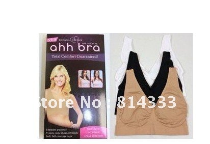 Free shipping AHH Bra Seamless Bra Microfiber Pullover Bra Body  chest Shaper (3pcs/Pack)