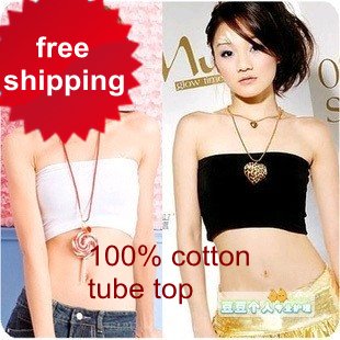 free shipping all-match brief lovely paragraph no shoulder tape top tube top tube top bra