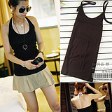 Free shipping- All-match halter-neck spaghetti strap vest basic slim