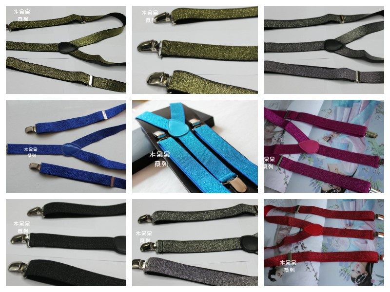 Free shipping All-match suspenders bling chromophous liangsi suspenders wide suspenders