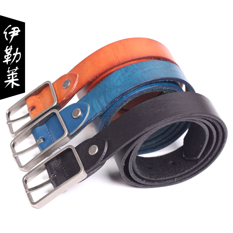 Free Shipping All-match women's wide belt decoration genuine leather strap 3 LDX