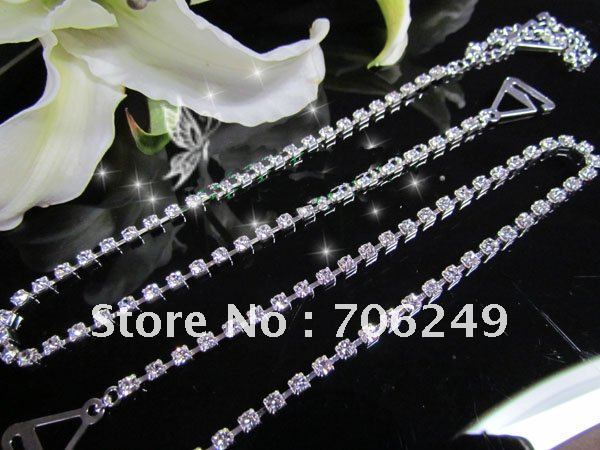 FREE SHIPPING,alloy bra straps,bling stone bra straps,crystal bra strap,rhinestone bra accessories,sliver and himetate color