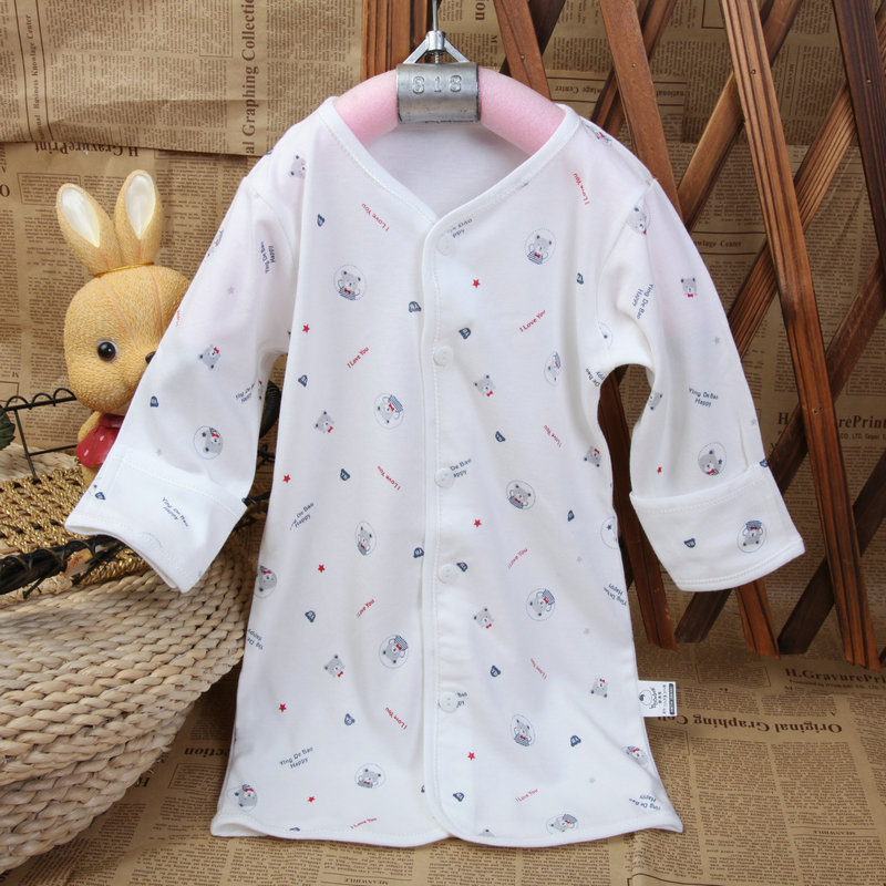 Free shipping Aloe vera baby robe spring and autumn male sleepwear autumn infant 100% cotton robe y1251