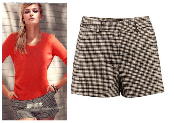 free shipping, American and European style 2012 women's new listing autumn short pants picture color 34 36 38 sizes