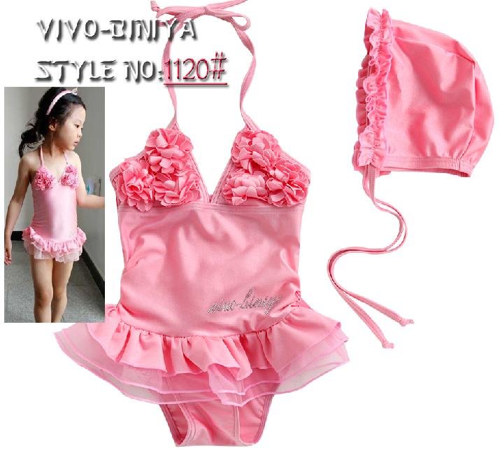 Free Shipping+Australia Warehouse HOT SELLER pink beautiful kids bikini, Cute baby swimwear, Girl Swimwear, lovely kids swimwear