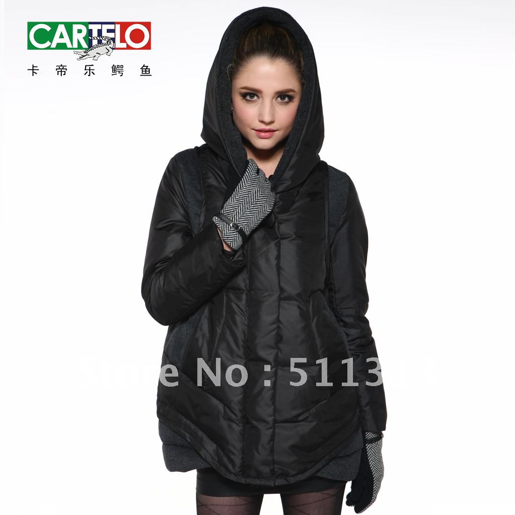 FREE SHIPPING authentic CARTELO brand medium-long fashion down coat