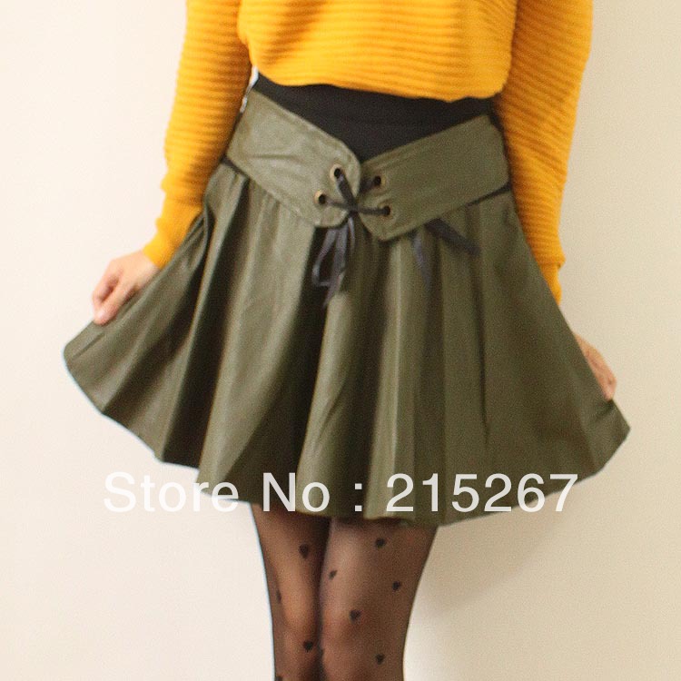 FREE SHIPPING Autumn and winter 2013 belt expansion skirt bust skirt leather skirt autumn and winter