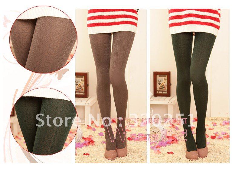 free shipping autumn and winter hot-selling, heart socks, female thick pantyhose   sw007