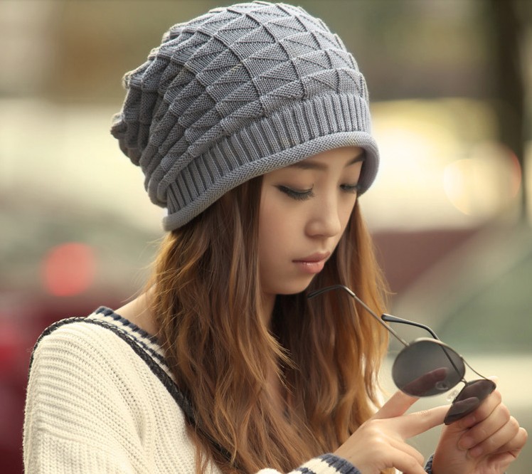 free shipping Autumn and winter knitted hat ear fashion lovers thermal knitted hat
