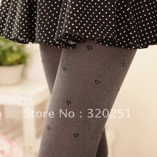 free shipping autumn and winter love butterfly dot pantyhose socks sw011