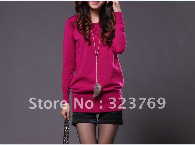 free shipping autumn and winter new backing sweater