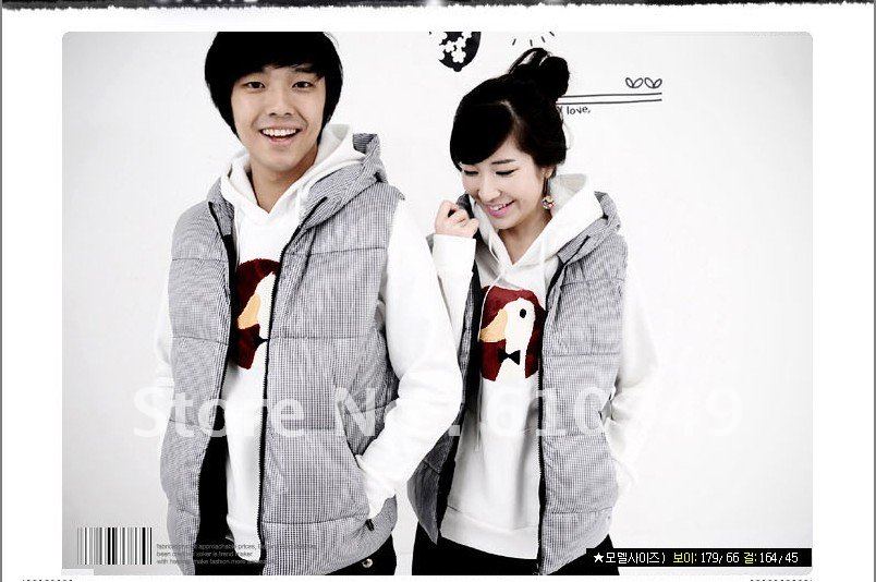 Free Shipping Autumn and Winter New Fashion Lovers Down Hooded Vest Waistcoat