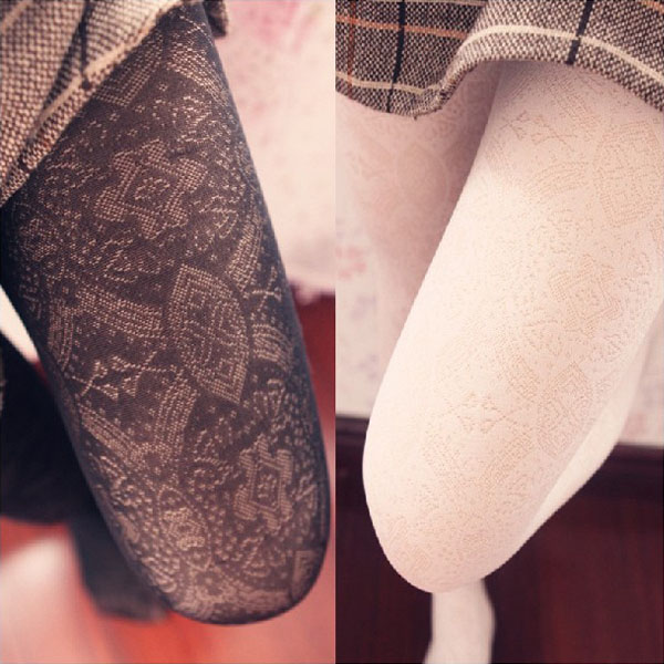 free shipping autumn and winter sexy stockings white vintage pantyhose socks legging socks for women tights fashion