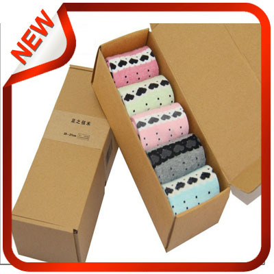 Free Shipping +   autumn and winter thick cotton socks 100% cotton  women's socks and gift box