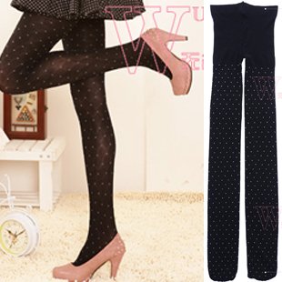 free shipping  autumn and winter thick secret pocket dot pantyhose legging/Stockings