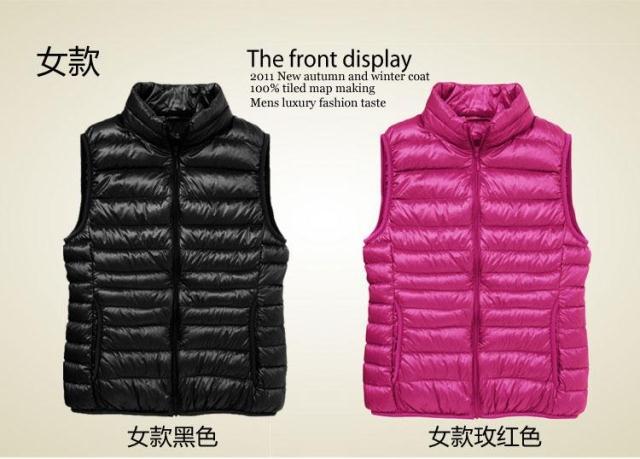 Free Shipping autumn and winter/Ultra-light/Female/Slim Short design down Vest