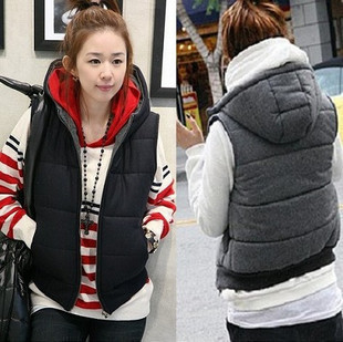 Free shipping  autumn fashion women's all-match thickening cotton vest