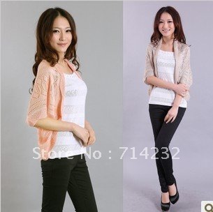 Free shipping! Autumn new arrival 2012 women's sweater cardigan thin shirt air conditioning shirt sun protection shirt cape