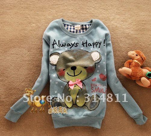 Free Shipping ! Autumn Outfit, Free Size ,100% Cotton ,Long Sleeve Coat/ Sweatshirts /Women Hoodies