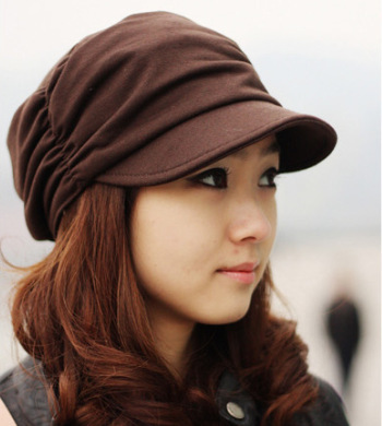 free shipping Autumn / Winter fashion folding women cap wool knitted cap dg0173