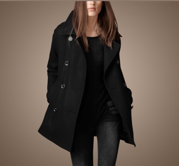 FREE SHIPPING autumn winters woolen cloth coat  wind cultivate one's morality wool coat lady's women's coat