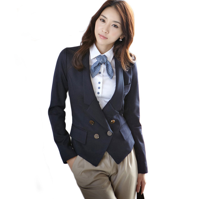 Free shipping Autumn Women blazer coat long-sleeve autumn and winter slim short jacket