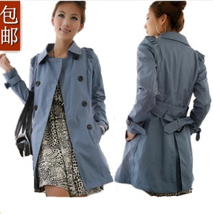 FREE SHIPPING autumn women's spring and autumn fashion trench outerwear female double breasted slim women's trench