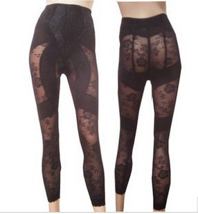 Free shipping Awesome ultra-thin body shaping pants print beauty care pants butt-lifting corset pants legs stovepipe pants
