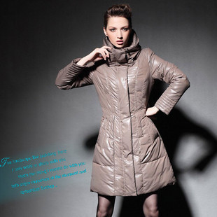 Free Shipping, B15110018 ase webcasts slim long design down coat