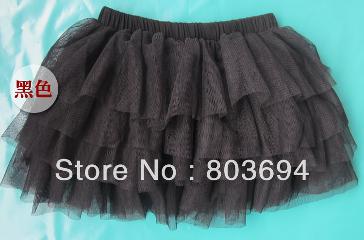 Free Shipping  Baby Girl gauze Skirt muticolor Children Skirts white ,black, pink, red, orang , yellow, hot pink 5pcs/lot GS-303