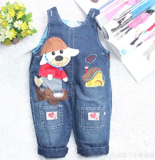 Free shipping baby jeans gallus hammock dress/fashion high quality cowboy skirt  cartoon jumpsuits kid's Overalls