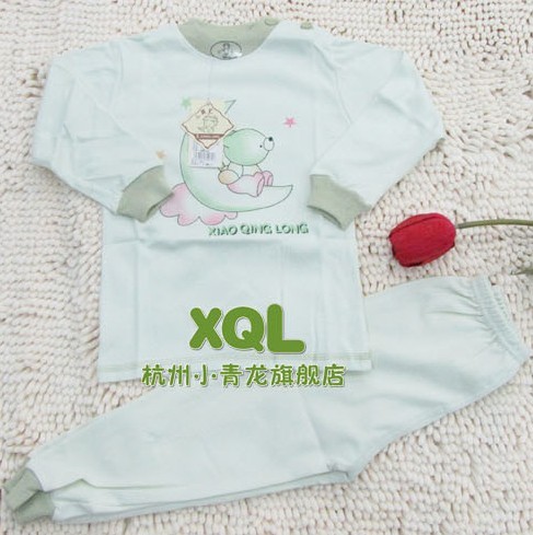 free shipping Baby lobster spring and autumn 100% cotton underwear combed cotton antibiotic underwear child underwear set