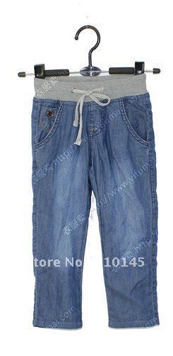 Free shipping baby pants children jeans girl trousers 2Y-10Y 6 sizes 6 pairs/lot wholesale