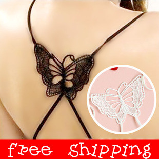 Free shipping back bow invisible underwear straps cross sexy bra straps