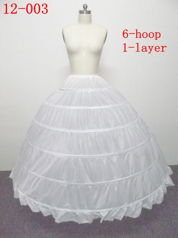 Free Shipping Ball Gown Hoop Wedding Petticoat Crinoline Bridal Slip Skirt Prom Gown A003