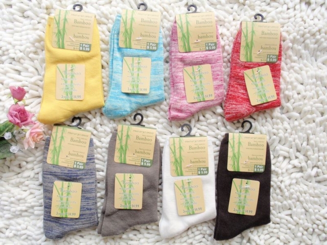 FREE Shipping !!! Bamboo fiber women's striped socks  Random color 10 pairs / lot GT-40