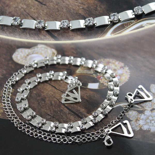 Free Shipping,BB172-067 6Pairs /Lot!Fashion Rhinestone Imitation Diamond Crystal Brass Cup Chain Bra Accessories