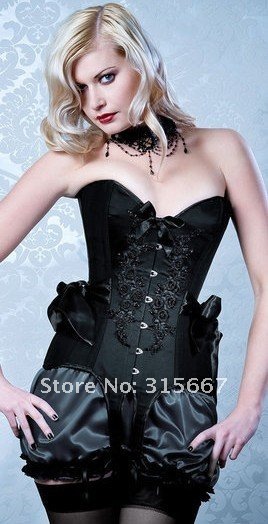 FREE shipping beautiful corset,a set 2pcs include corset +G-string for lady SFM5112