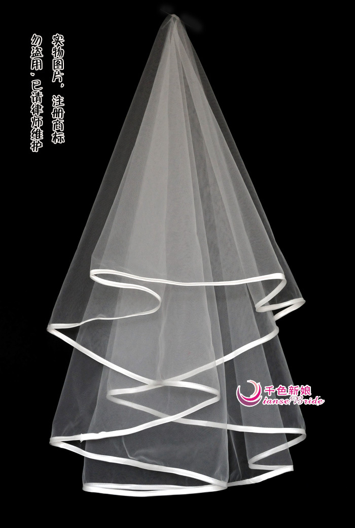 Free shipping Beige champagne color brief fresh 1.5 meters veil the wedding veil bridal accessories wedding accessories