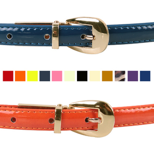 Free shipping Belt female all-match genuine leather women's candy color thin belt decoration fashion strap female