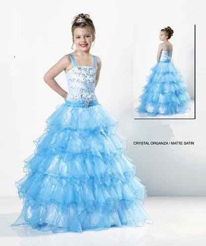 Free shipping best seller beautiful pageant flower girl dresses
