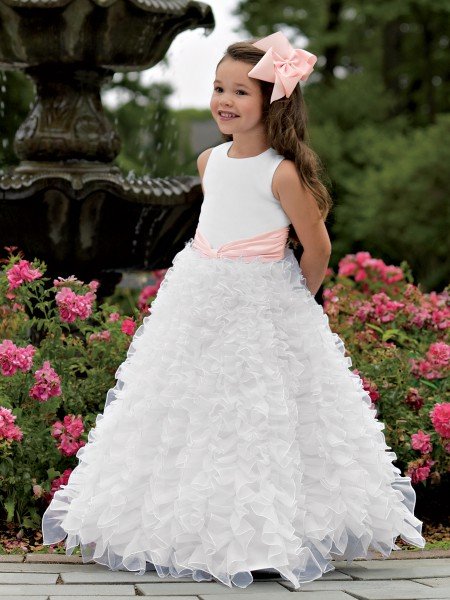 Free shipping best seller little queen flower girl dress