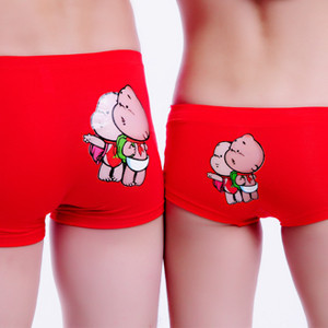 Free shipping Bisalove cartoon lovers panties women's trigonometric panties
