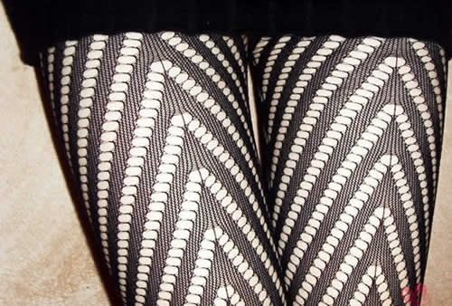 Free shipping black arrows striped silk tights stockings sexy women fishnet pantyhose 2013 hot selling