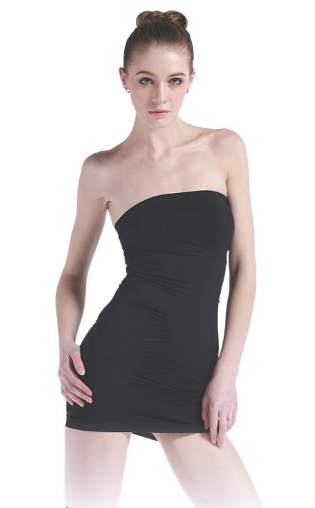 Free shipping Black color Softness Comfortable breathe freely lipodress beauty body non-trace corset wrapped chest skirt