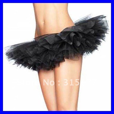 Free shipping Black fun and flirty tutu skirt  Underskirt Dancing petticoat Costume accersories Wholesale 10pcs/lot 7046