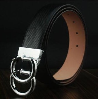 Free shipping black genuine leather belt with buckle, top men/women cow leather cowhide oxhide cowskin belt