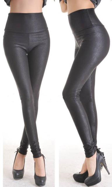 Free Shipping black pvc cowhide dsmv print slim stovepipe pantyhose 7748 - 4 Fast Delivery Cheaper Price