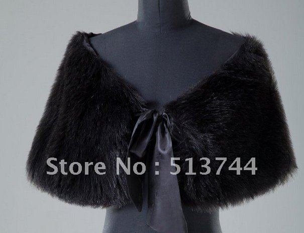 free shipping  Black   winter warm Wedding Jackets / Wrap    (  10pices/lot)